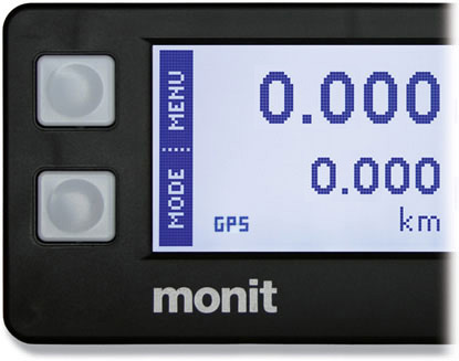 Front view of Monit T100 or G100 tripmeter