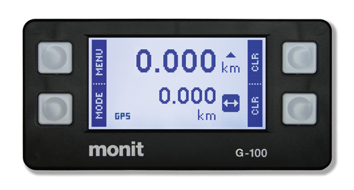 Front view of Monit G100 roading meter